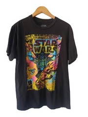 Star Wars Mens Short Sleeve Black L Crew Neck Graphic Tee Cotton Darth Vader