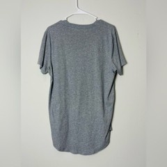 Hollister Shirt Men’s Large Gray Curved Hem Casual Outdoorsy Minimalist Plain
