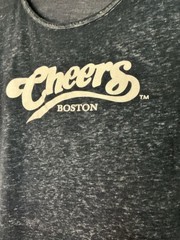 Cheers Boston Heather Navy Burnout Graphic T-Shirt