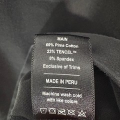 Public Rec Henley Shirt Mens Large Black Long Sleeve Pima Tencel Stretch Tee Top