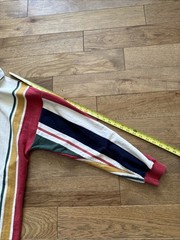 Vintage 90s Eddie Bauer Long Sleeve Striped Rugby Polo Shirt Men’s Size Medium