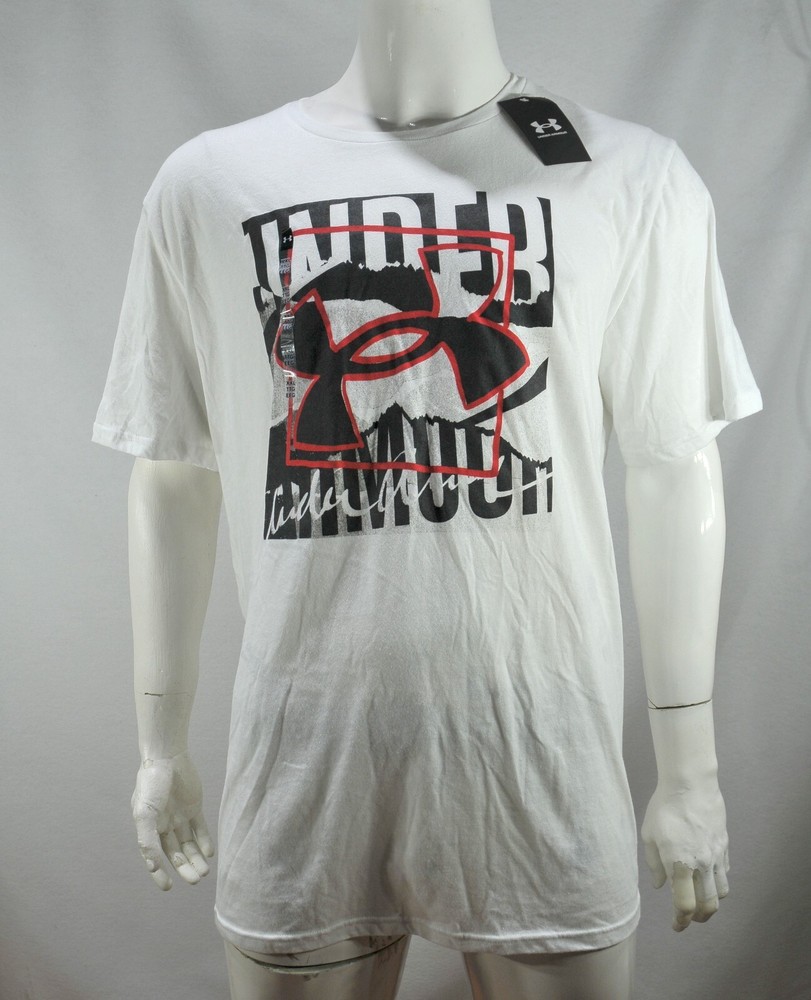 Under Armour Layered Men’s T-Shirt XL Loose Fit HeatGear White NWT