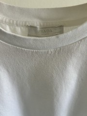 Prada Milano White T Shirt Mens Small Cotton Minimal Luxury Italy Tee