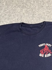 Casey Donahew Blue DIstressed Band That’s Why We Ride Rodeo Cowboy Shirt Baggy L