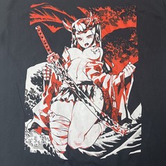 Bad Habits Graphic T-shirt Men’s Size Medium Black Crewneck Anime Girl S/S New