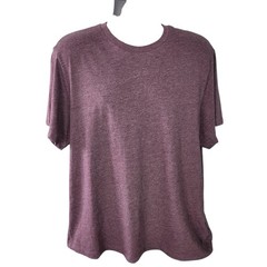 J Crew Factory Mens Washed Jersey Short Sleeve Tee 2X Heather Purple/Plum