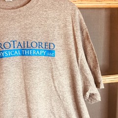 Jerzees Dri-Power Mens XL Gray ProTailored Physical Therapy T-Shirt, Ft Wayne IN