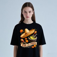 Cinco de Mayo Viva La Fiesta T-Shirt, Sombrero & Guacamole Tee