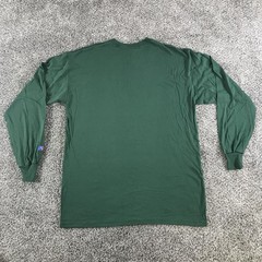 Vintage Russell Athletic Shirt Mens Large Forest Green Long Sleeve Crew Cotton