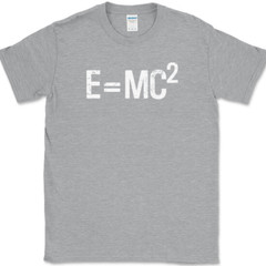 Einstein’s Theory E=MC2 T-Shirt Science Theoretical physicist Math Tee