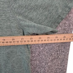 Lucky Brand Mens XL Heather Green Short Sleeve Henley Shirt Cotton Blend RN80318
