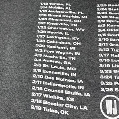 Winter Jam Concert Tour T Shirt Heathered Gray 2023 Adult XL XG EG