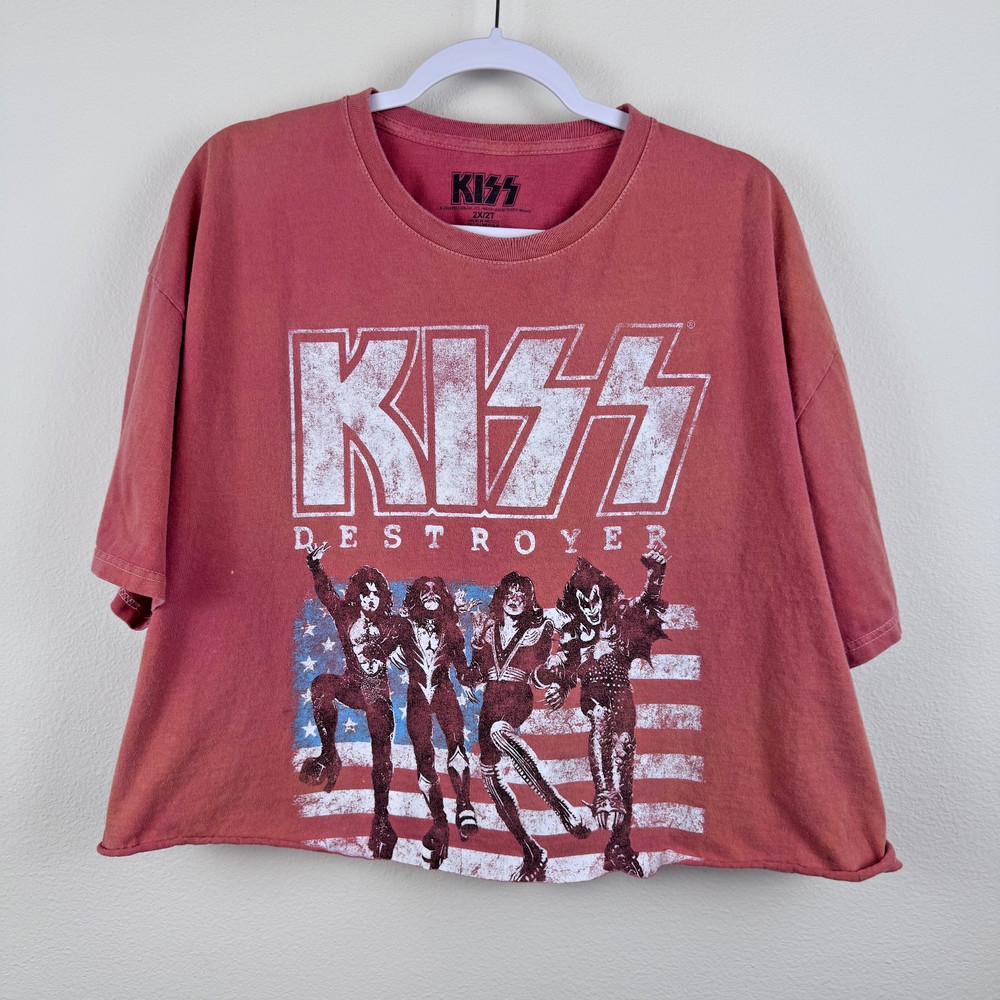 2024 KISS Catalog T Shirt KISS DESTROYER Custom Cut Waist Length / 2X