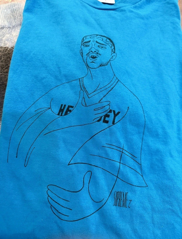 Supreme Prodigy Tee Shirt Cyan SS18 Sz L