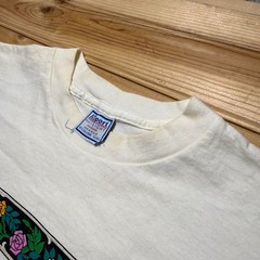 Vintage 90s Air Waves Hummingbird Floral Single Stitch Graphic T-Shirt USA – XL