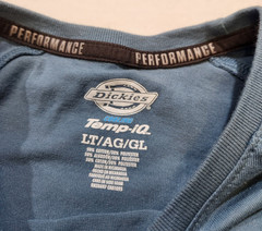 Dickies Cooling Temp IQ Performance Blue Pocket T-Shirt LT