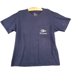 Reel Legends Men’s T-Shirt Blue Large Short Sleeve Crew Neck Preshrunk Cotton