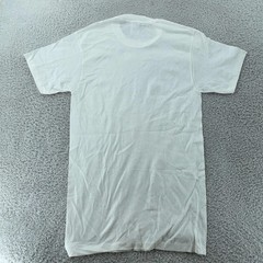 Vintage Hanes Blank White Shirt Mens XS/S Crewneck Short Sleeve Cotton Basic Tee