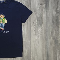 Polo Ralph Lauren Classic Fit Polo Bear Varsity Jersey T-Shirt Navy Short Sleeve