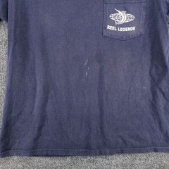 Reel Legends Men’s T-Shirt Blue Large Short Sleeve Crew Neck Preshrunk Cotton