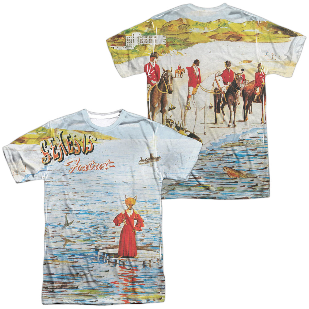GENESIS FOXTROT COVER Licensed Sublimation Adult Men’s Band Tee Shirt SM-3XL