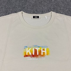 Kith Miami Design District Exclusive Box Logo Tee Shirt Adult XXL Chalk Beige