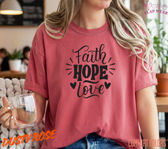 Unisex Retro Faith Hope T-Shirt, Men T shirt,Women T shirt Gift Religion Top