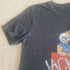 Funny Jacked In The Box Parody Med. Muscle Clown Gym T-Shirt Tagless