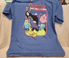 Adventure Time BoxLunch Finn Knit Beanie Hat & Marceline Jake BMO T-Shirt Set L
