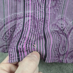 Robert Graham Button Up Shirt Mens 2XL Purple Paisley Floral Flip Cuff Preppy