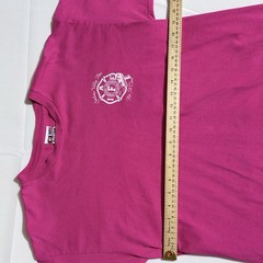 Bayside VTG Tee, USA, 100% Cotton, Spokane FD, Pink, Women’s, Large