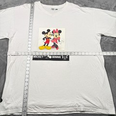 Vintage 90s Gemrock Disney Mickey Minnie Mouse T-Shirt Mens 6XL White Cotton