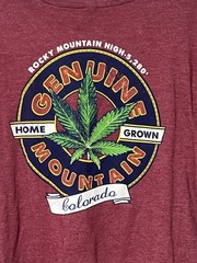 Rocky Mountain High Denver Colorado T Shirt Mens XL Purple Home Grown Graphic