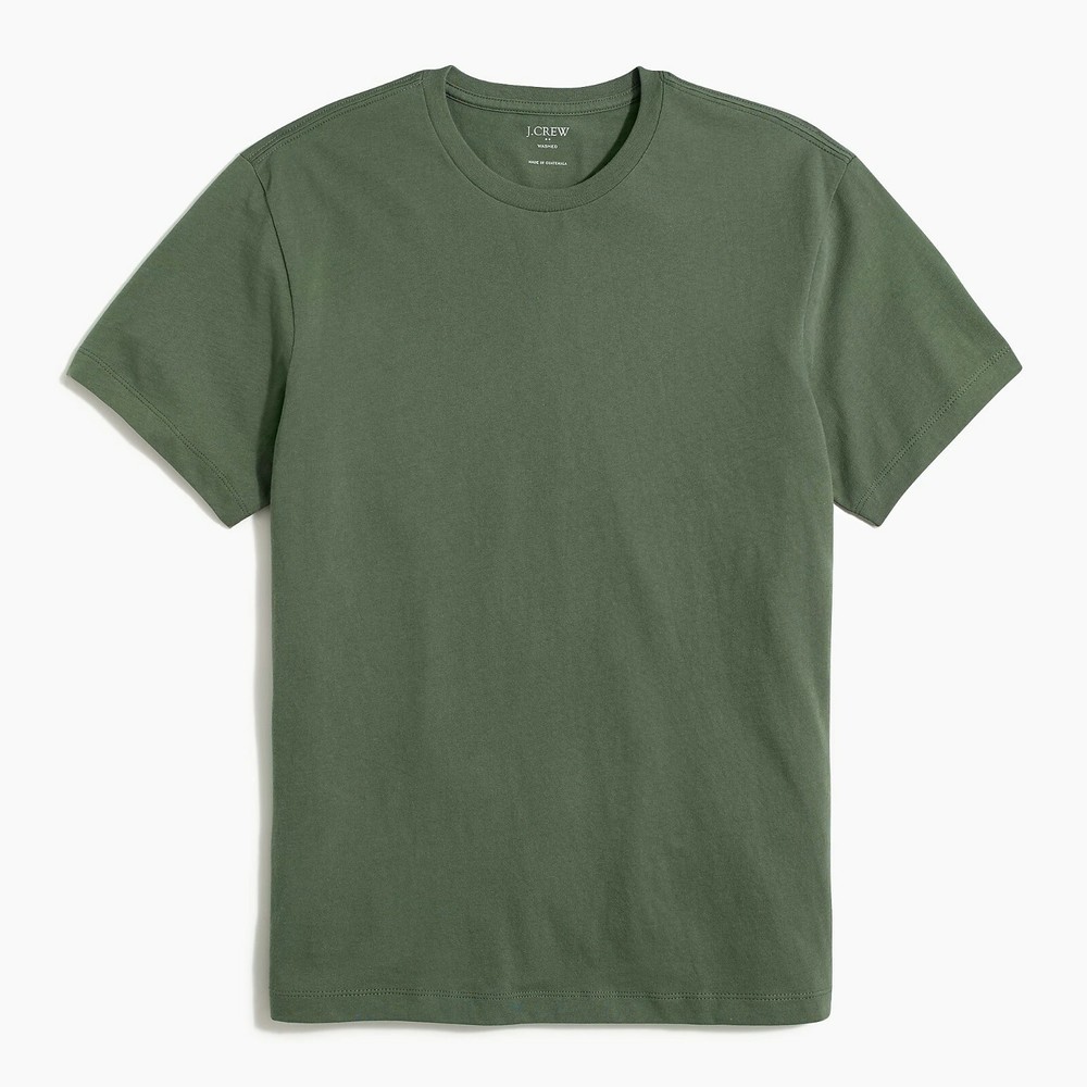 J Crew Men Washed NO Pocket T Shirt Size XXL 2XL Cool Cypress Green MSRP 24.50