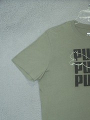 PUMA Shirt Adult Large Green Short Sleeve Activewear Outdoor Sports Mens