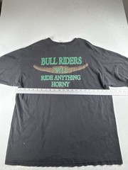 VINTAGE T Shirt 90’s Hard Buck Rodeo Co Size XL Black Cowboy