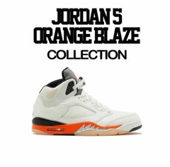 Shirt Match Jordan 5 Orange Blaze Shattered Backboard Shoes – Killa Season Tee