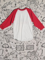 CSG Champs Sports Gear California Republic Raglan Shirt Large Red White 3/4 Mens