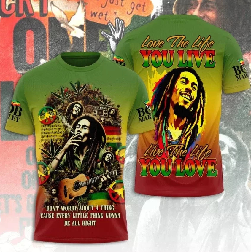 New Hot Bob Marley 3D T Shirt Perfect for Music Lovers Best Price 3D shirt NG33