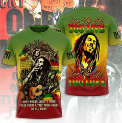 New Hot Bob Marley 3D T Shirt Perfect for Music Lovers Best Price 3D shirt NG33