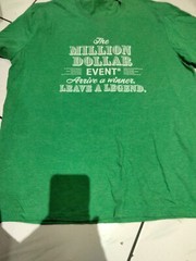 The Million Dollar Event Graphic T-shirt In Green Size Extra Large