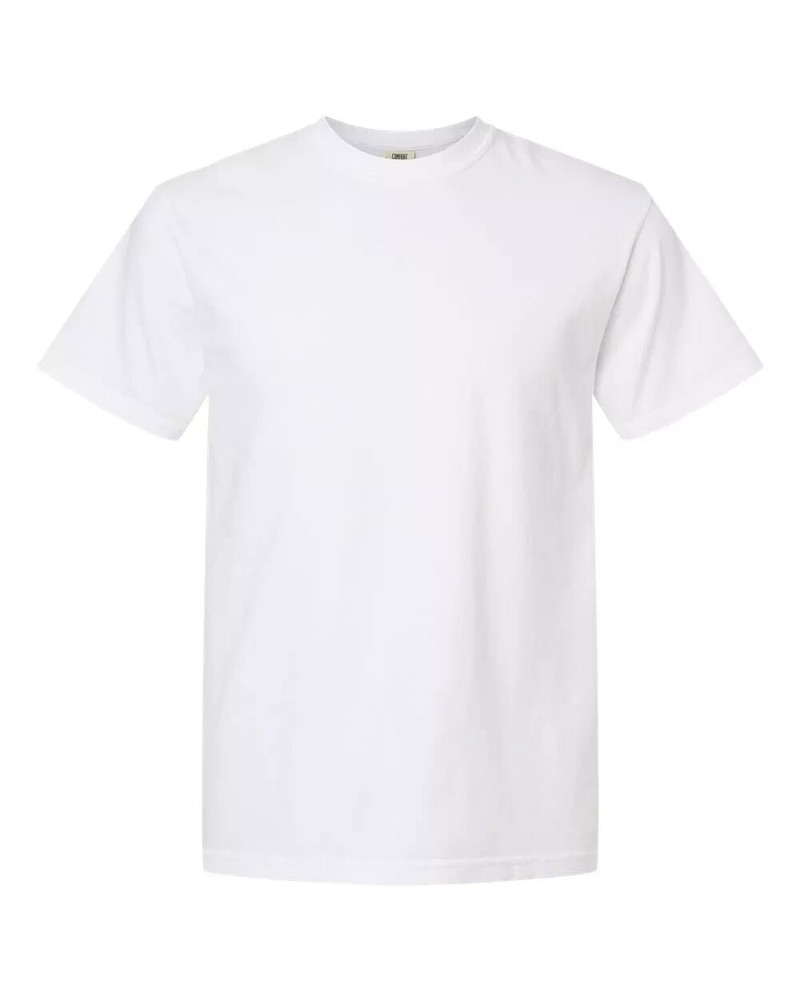 Comfort Colors 1717 – WHITE – Garment-Dyed Heavyweight T-Shirt – Blank