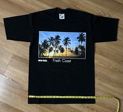 Weiv Gear Mens Large Black T-shirt Cali Graphic Print Front And Back Print