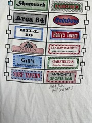 VINTAGE Holly Beach Shirt Mens L White Louisiana Suds Run 1998 Short Sleeve 90s