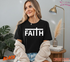 Unisex Faith Cross Christian T-Shirt, Men T shirt,Women T shirt Gift ReligionTop