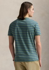 MENS POLO RALPH LAUREN S/S T-SHIRT~SZ XL~GREEN / BLUE STRIPES~NWT