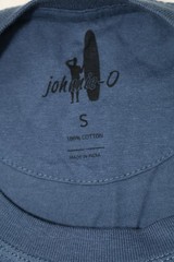 Johnnie-O Mens Graphic Tee JO Flag XX Wake Blue Size Small American Flag Cotton