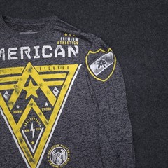 American Fighter by Affliction T Shirt Men’s Large Long Sleeve Graphic Print MMA