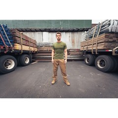 Cotton/Polyester Pocket T-Shirt Collection Solid Short Sleeve Tee