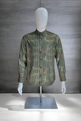 Men’s Italian Fashion Long Sleeves Buttom-Up Metallic Green Olive Bronze Shirt